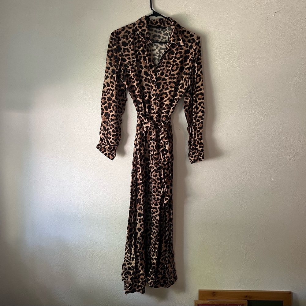 Zara leopard print dress